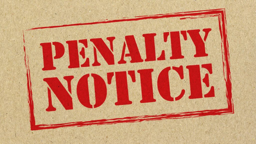 Penality Notice
